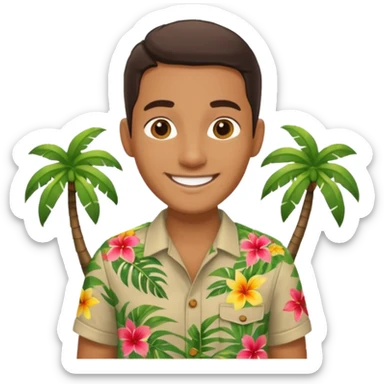 island tour guide-translator sticker