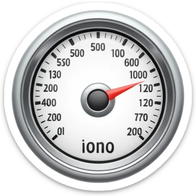 top half of simple speedometer icon for site navigation sticker