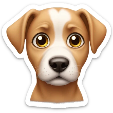 Puppy eye confused emoji sticker