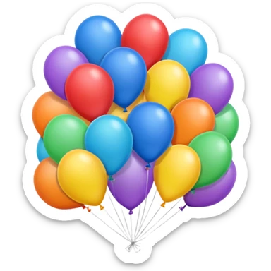balloons with thirty 30 sticker