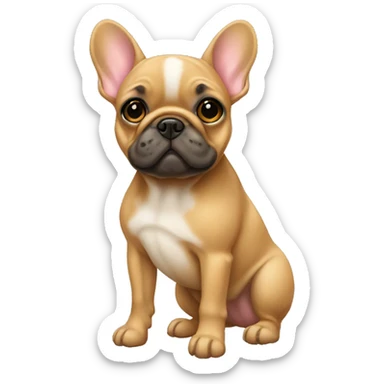 Fawn frenchie standing sticker