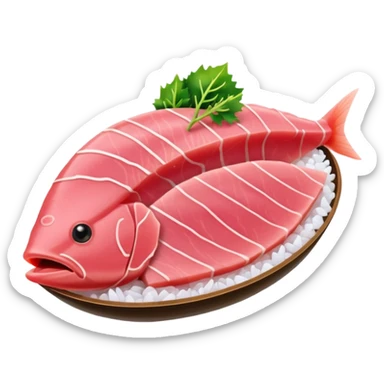 light pink sashimi 1 piece  sticker