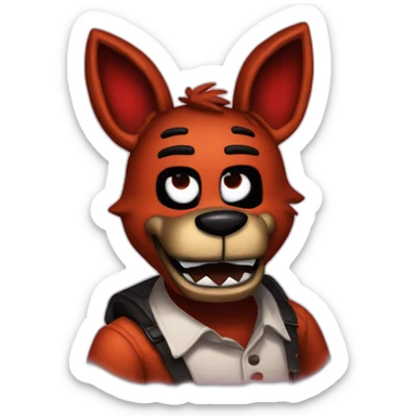 five night at freddy foxy sticker