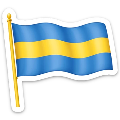 Uma bandeira de país tipo da Ucrânia mais em vez do azul coloca preto sticker