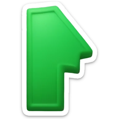 upward direction emoji in green color sticker