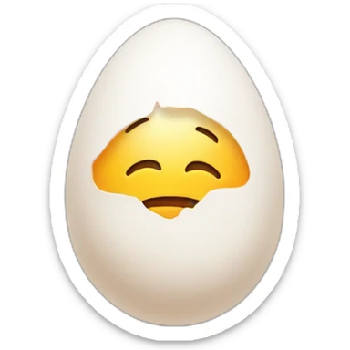 Morally incorrect egg sticker