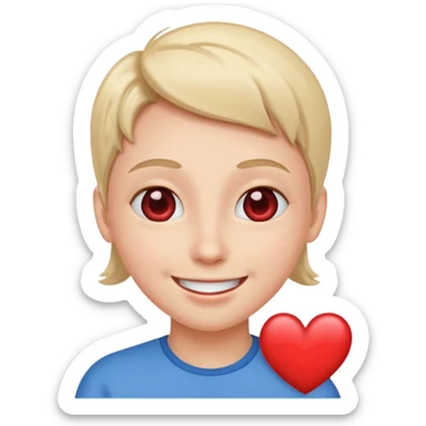 Add 🥹 + 😍 to make a cute emoji screaming love, simple but beautiful sticker