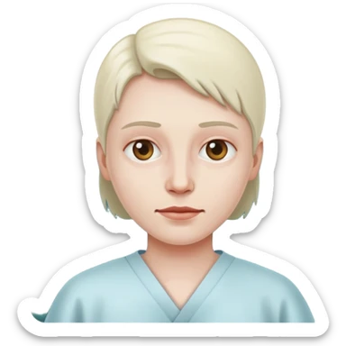 Patient in hospital  sticker