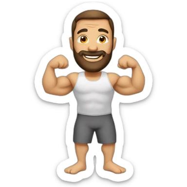 Man make crossfit sticker