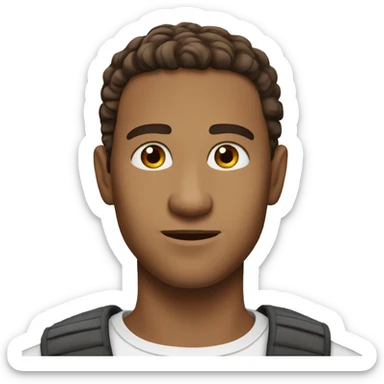 brown hairman-browneyes-light skin-european-handsome-sideparted sticker