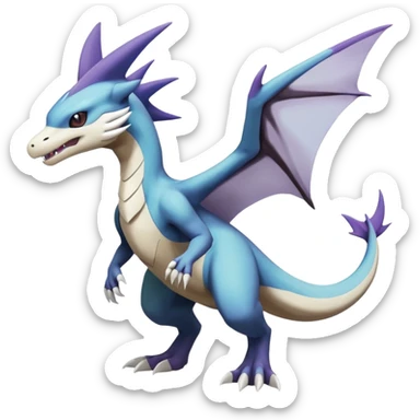 Noivern-Latios-Marowak-Lugia-Fakémon-hybrid-creature (full body)  sticker