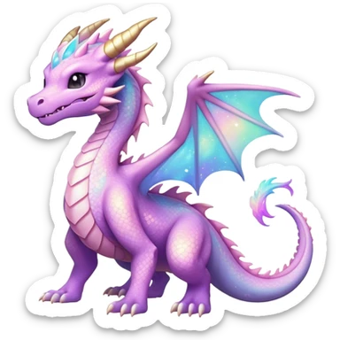 Shiny-Pastel-Nebula-Eeveelution-Cute-Fakemon-Dragon-Pokémon-fusion full body sticker