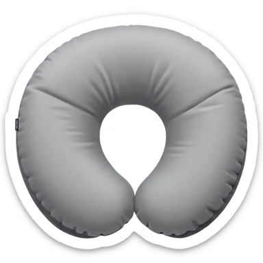 A plush travel pillow with gentle cushioning that wraps comfortably around the neck. sticker