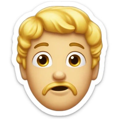 Emojis qui regarde sur le côté sans bouche sticker