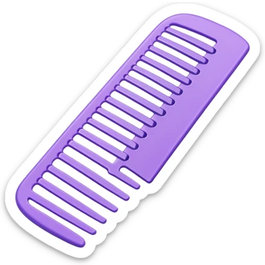 pastel purple styling comb sticker