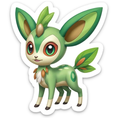Meloetta-Celebi-Skiddo-Pokémon-Fakémon-creature sticker