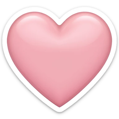 Imagine a light pink heart sticker