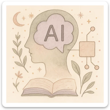 

A gentle, poetic digital illustration in the style of “Jardim da Ju”. The scene blends nature, cosmos and tenderness — hand-drawn lines, soft textures, and muted pastel tones (sage green, lilac, rose, cream). Elements like leaves, stars, cats, books, and celestial details coexist naturally. The mood is magical yet grounded, evoking sensitivity, reflection, and quiet intelligence. The lighting is warm and dreamy, with delicate sparkles and organic shapes. Artistic style: watercolor + fine line art, minimal, elegant, emotional and intimate.


(use conforme a IA utilizada)

Mood: magical realism, soft light, emotional, feminine, intellectual

Style keywords: watercolor, fine ink lines, pastel tones, digital illustration, cozy, slow aesthetic, minimal poetic composition

Colors: #9BA48A (verde sálvia), #E6B7B1 (rosa suave), #D0C3CC (lavanda névoa), #F6F1E7 (papel de chá), #2D2D2F (grafite noturno)

Objects recorrentes: folhas, flores, livros, chá, gatos, estrelas, constelações, velas, mãos, janelas abertas, estufas, estantes, sementes, instrumentos musicais

Emoção central: sensibilidade lúcida — calma, introspectiva e real sticker