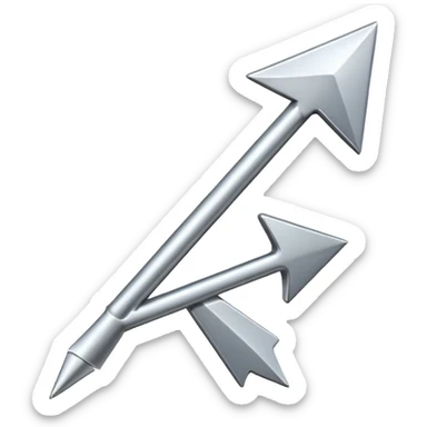 Direction Arrow towards up a single arrow  sticker