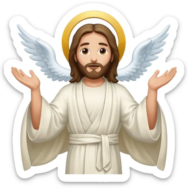 jesus fly to the heaven sticker