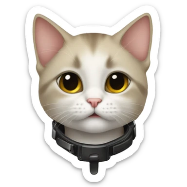 Very alluring techno brat kitten sticker
