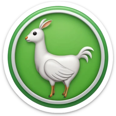A white tick in a green circle sticker