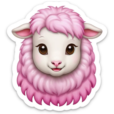 lamb dyeing hair sticker