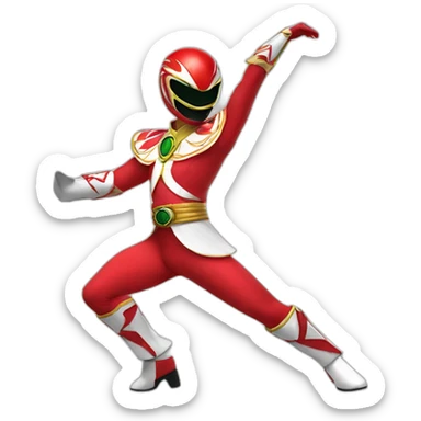 Power rangers dancing flamenco sticker