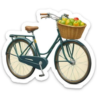 peugeot vintage ue bike with basket  sticker