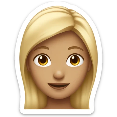 girl w/ blond hair  sticker