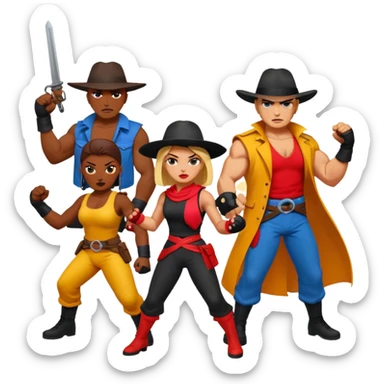 fighting gif on baddies west and baddies east for my server sticker