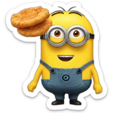 minion emoji with KFC body sticker