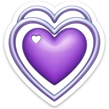 Purple Heart add infinit loop symbol sticker