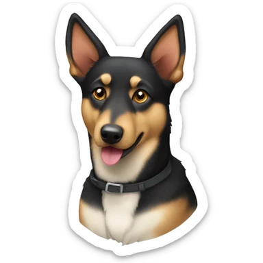 australian kelpie german shepherd husky mix dog sticker