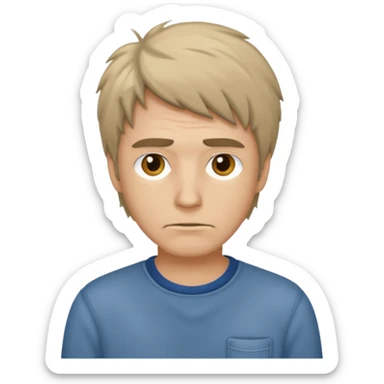 A man who didn't study sticker