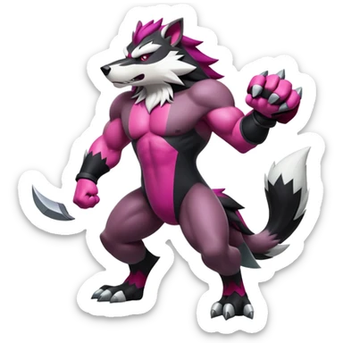 Shiny Obstagoon (full body) sticker