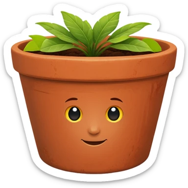 plant pot sticker