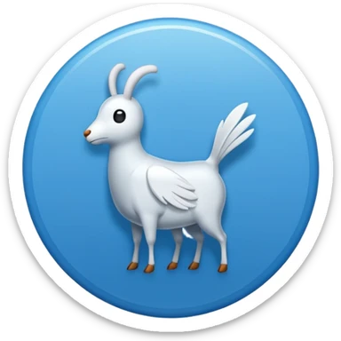 A white tick symbol on blue circle similar to verified badge sticker