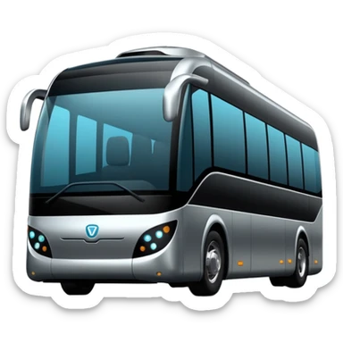 luxury future self driving bus auto vehicle sticker