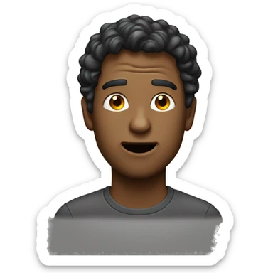 weird guy who won’t stop staring  sticker