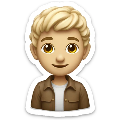 un elfe queer qui fait de la sculpture en céramique sticker