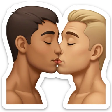 Kissing another man  sticker