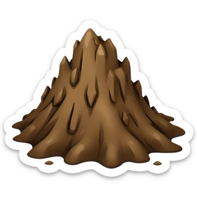 little Mud on a floor  sticker