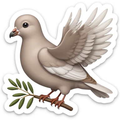 Crie uma figurinha pra stories de uma biblia e outro de uma pomba com o ramo de Oliveira pequeno sticker