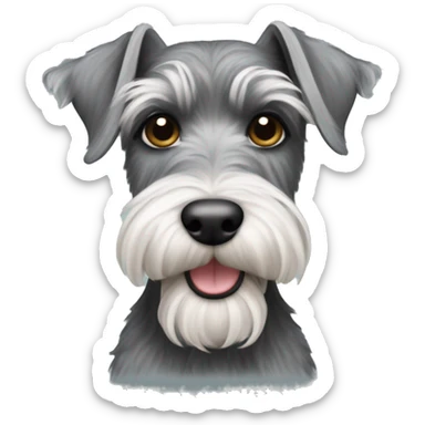 Mini schnauzer doodle sticker