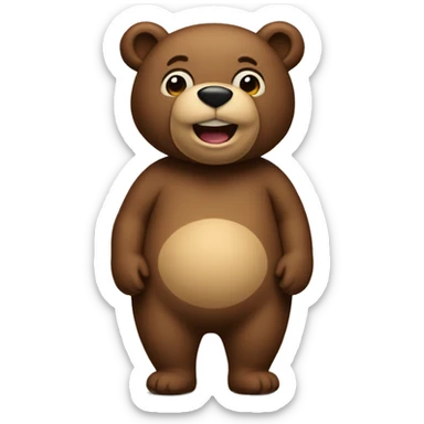 voluptuous bear sticker