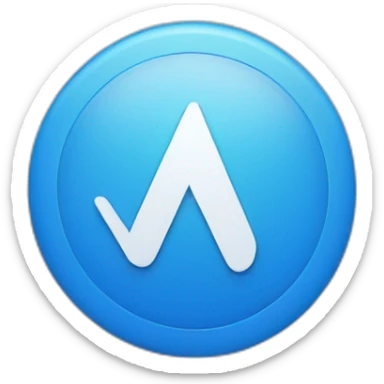 A white colored tick which is formed inside a blue colored circle. sticker