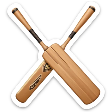 make a emoji of cricket bat sticker