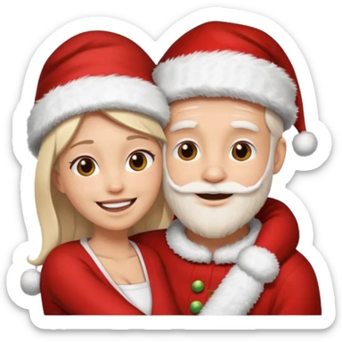 date night christmas sticker