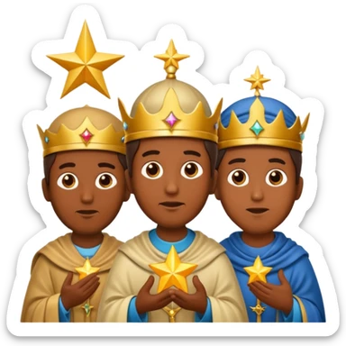 three wise men, add the star on top sticker